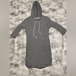 Striped dress W/ hood